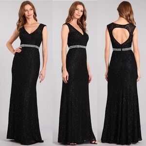 My fashion 1709 black lace dress